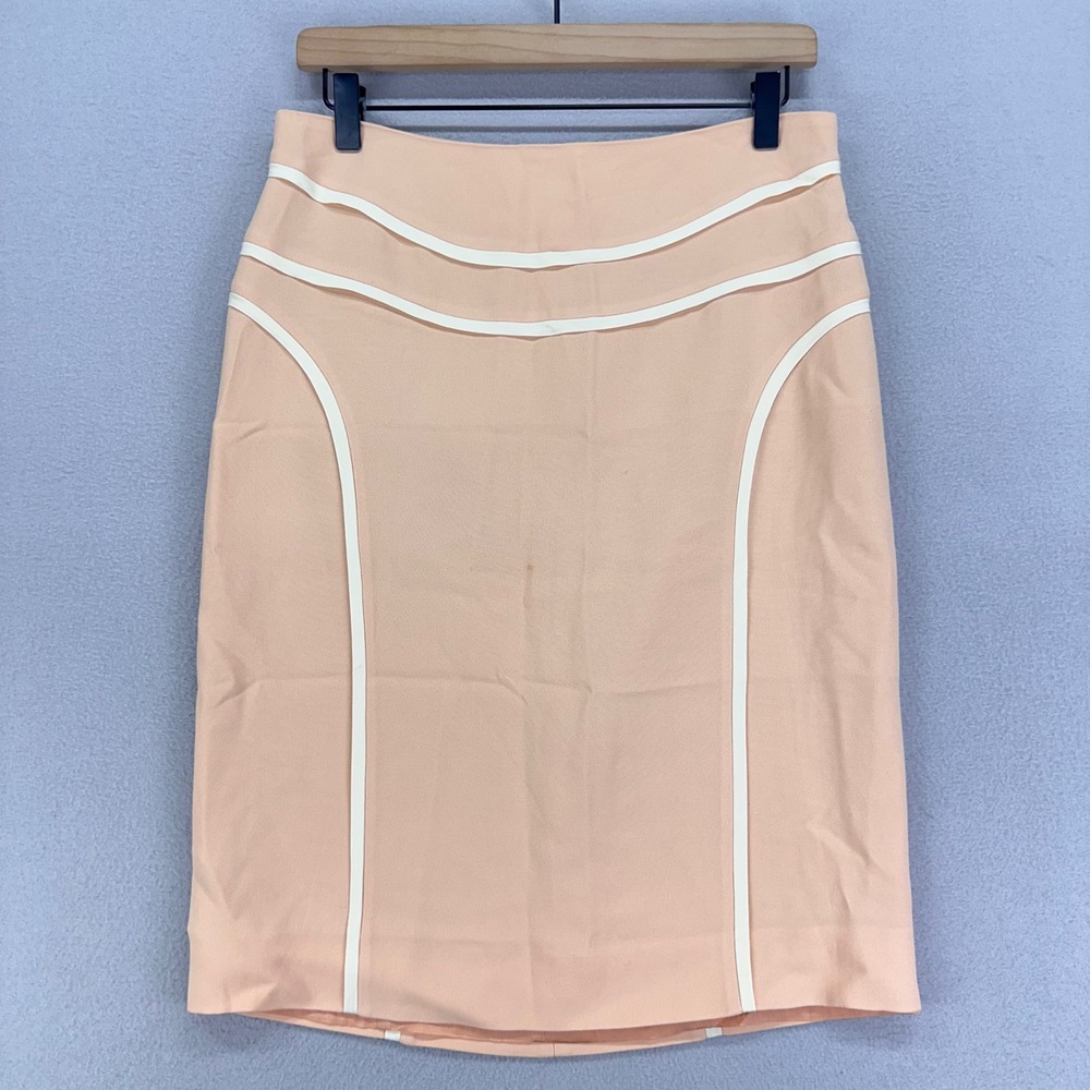 Moschino Skirt‎ Womens 10 Peach Pencil NWT Career Luxury Made in ITALY